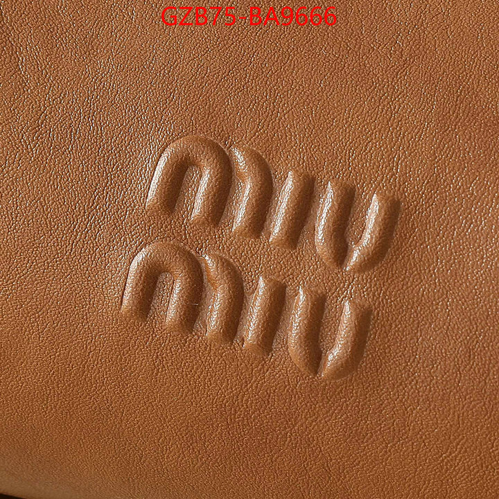 Miu Miu Bags(4A)-Handbag- top quality fake ID: BA9666 $: 75USD,