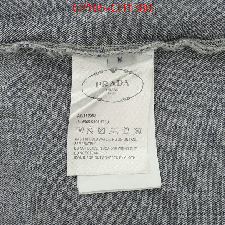 Clothing-Prada knockoff highest quality ID: CH1380 $:105USD