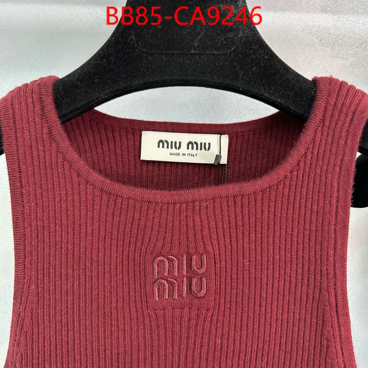 Clothing-MIU MIU can you buy replica ID: CA9246 $: 85USD