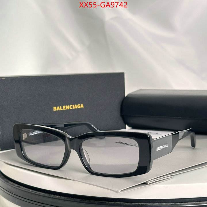 Glasses-Balenciaga luxury fake ID: GA9742 $: 55USD