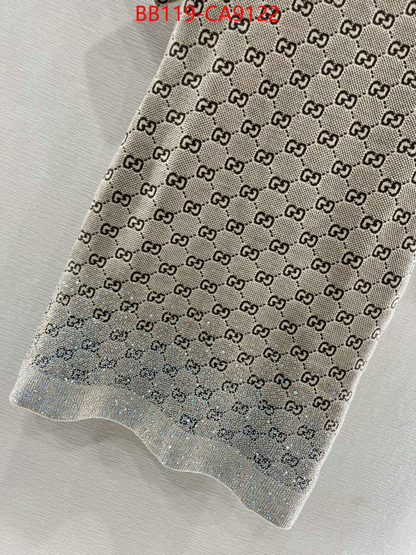 Clothing-Gucci how to start selling replica ID: CA9122 $: 119USD