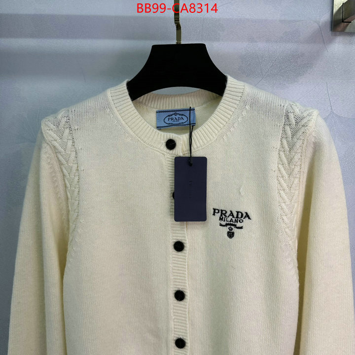 Clothing-Prada 2024 perfect replica designer ID: CA8314 $: 99USD