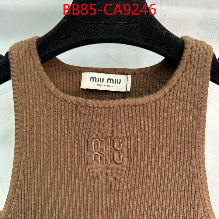 Clothing-MIU MIU can you buy replica ID: CA9246 $: 85USD