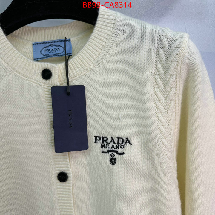 Clothing-Prada 2024 perfect replica designer ID: CA8314 $: 99USD