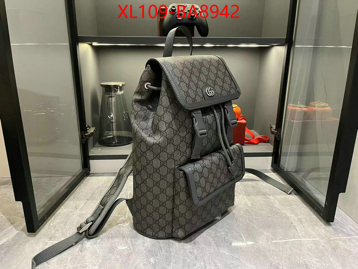 Gucci Bags(4A)-Backpack- top quality fake ID: BA8942 $: 109USD,