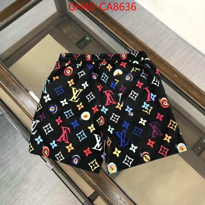 Beach Shorts-LV where quality designer replica ID: CA8636 $: 45USD