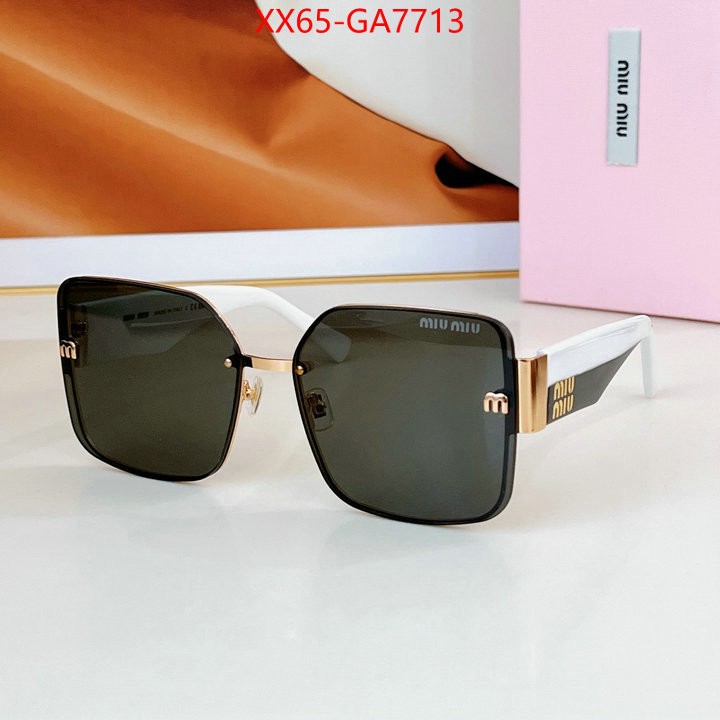 Glasses-Miu Miu designer fake ID: GA7713 $: 65USD