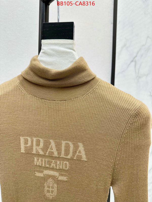 Clothing-Prada aaaaa+ replica designer ID: CA8316 $: 105USD