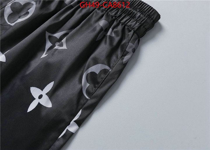 Beach Shorts-LV luxury fake ID: CA8612 $: 49USD