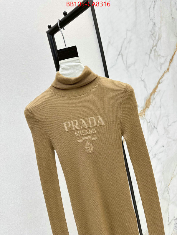 Clothing-Prada aaaaa+ replica designer ID: CA8316 $: 105USD