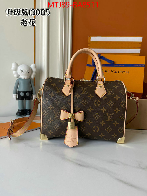 LV Bags(4A)-Speedy- 2024 perfect replica designer ID: BA8511 $: 89USD,