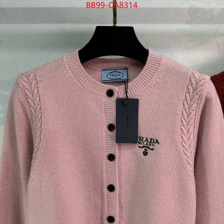 Clothing-Prada 2024 perfect replica designer ID: CA8314 $: 99USD