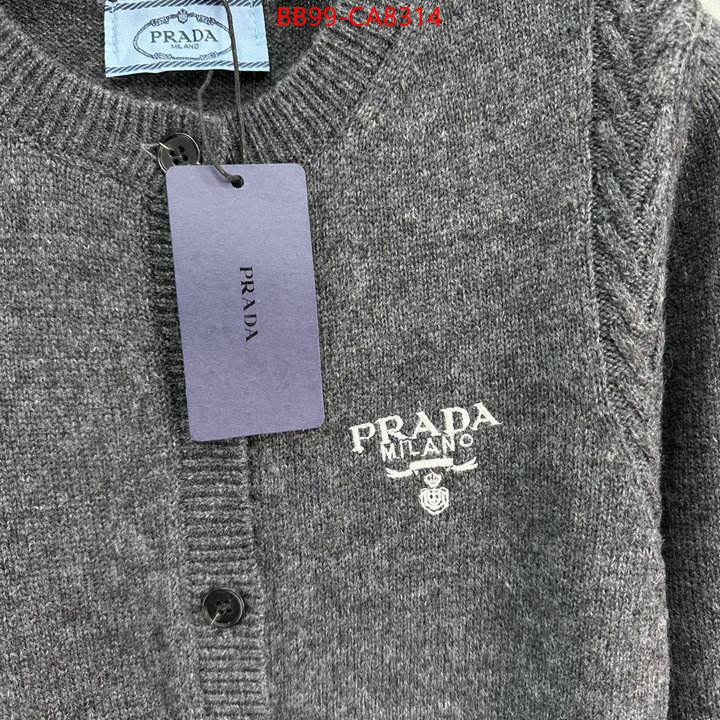 Clothing-Prada 2024 perfect replica designer ID: CA8314 $: 99USD