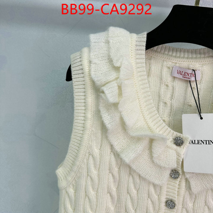 Clothing-Valentino wholesale designer shop ID: CA9292 $: 99USD