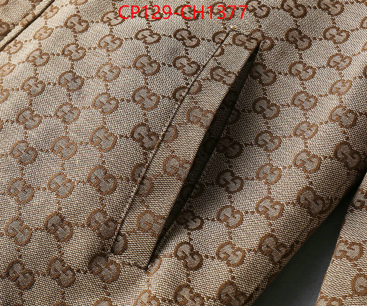 Clothing-Gucci high-end designer ID: CH1377 $:129USD