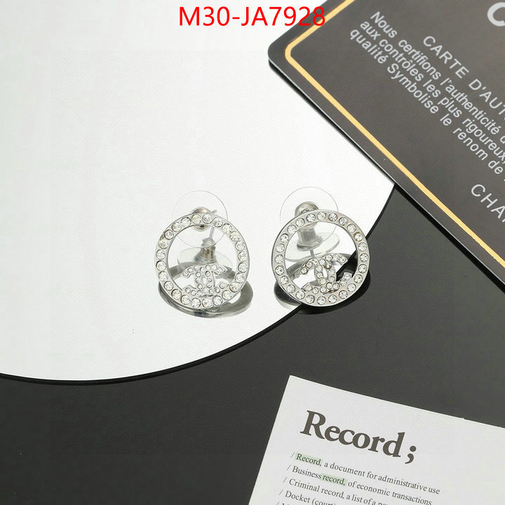 Jewelry-Chanel buy high-quality fake ID: JA7928 $: 30USD