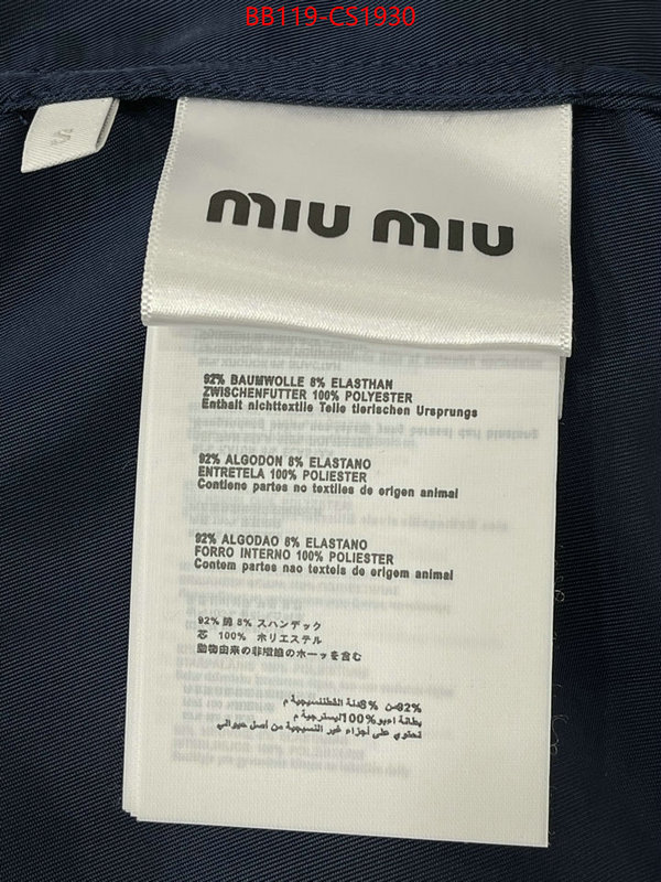 Clothing-MIU MIU website to buy replica ID: CS1930 $: 119USD