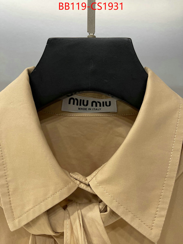 Clothing-MIU MIU top quality website ID: CS1931 $: 119USD