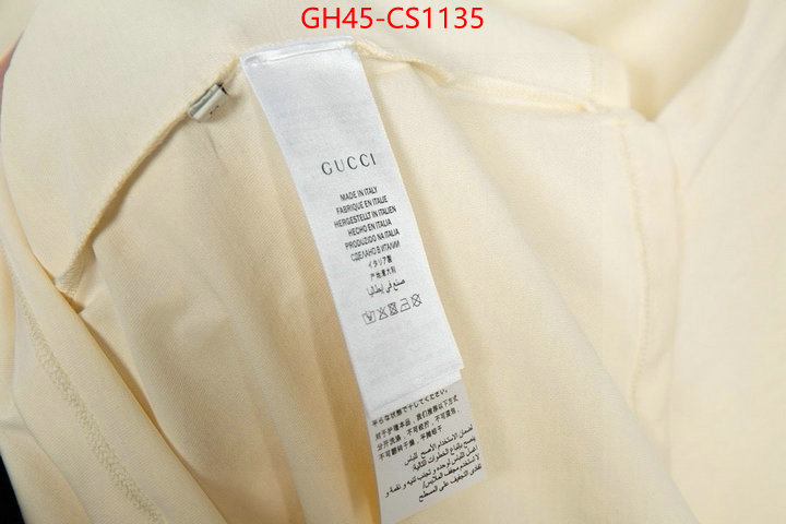 Clothing-Gucci buy cheap ID: CS1135 $: 45USD