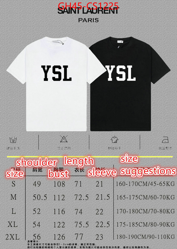 Clothing-YSL only sell high-quality ID: CS1225 $: 45USD