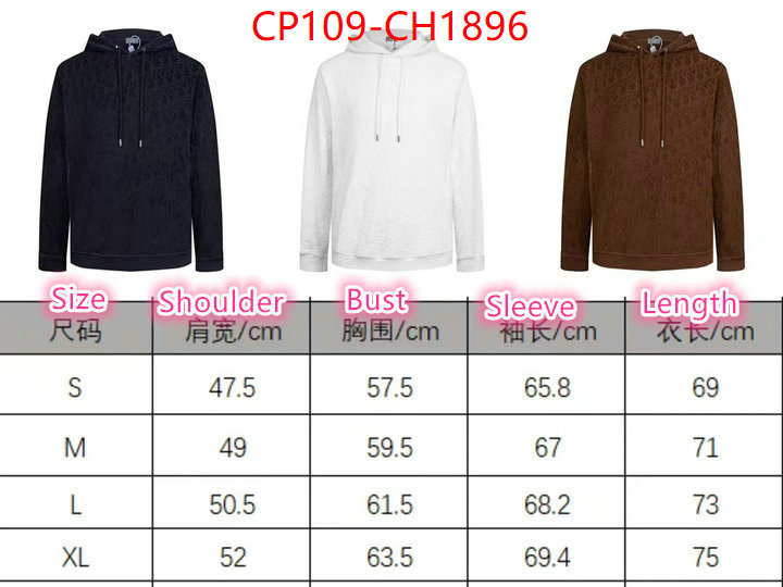 Clothing-Dior buy high-quality fake ID: CH1896 $: 109USD