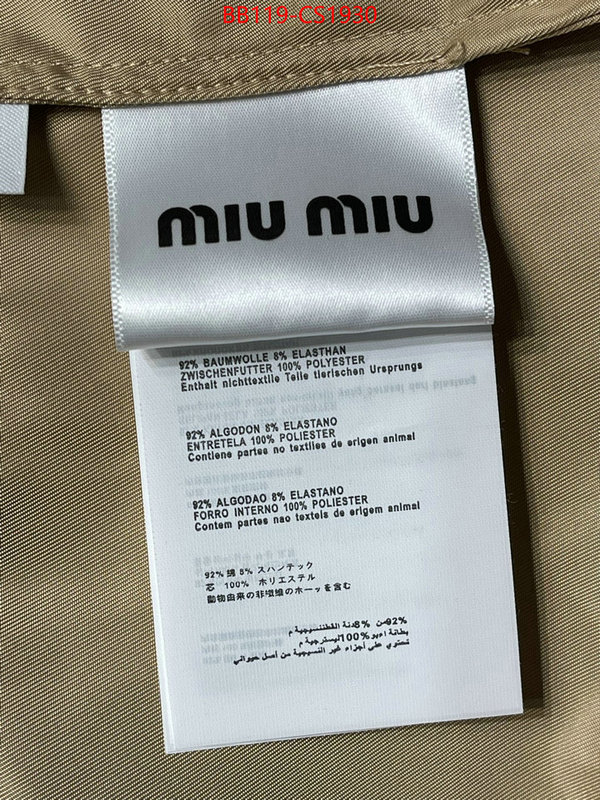 Clothing-MIU MIU website to buy replica ID: CS1930 $: 119USD