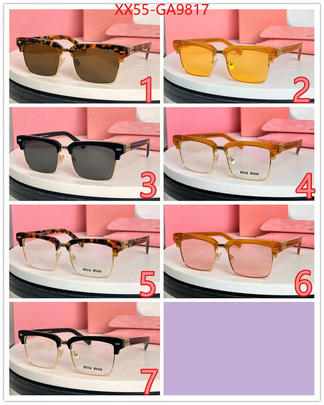 Glasses-Miu Miu buy replica ID: GA9817 $: 55USD