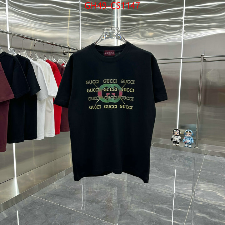 Clothing-Gucci high quality 1:1 replica ID: CS1147 $: 49USD