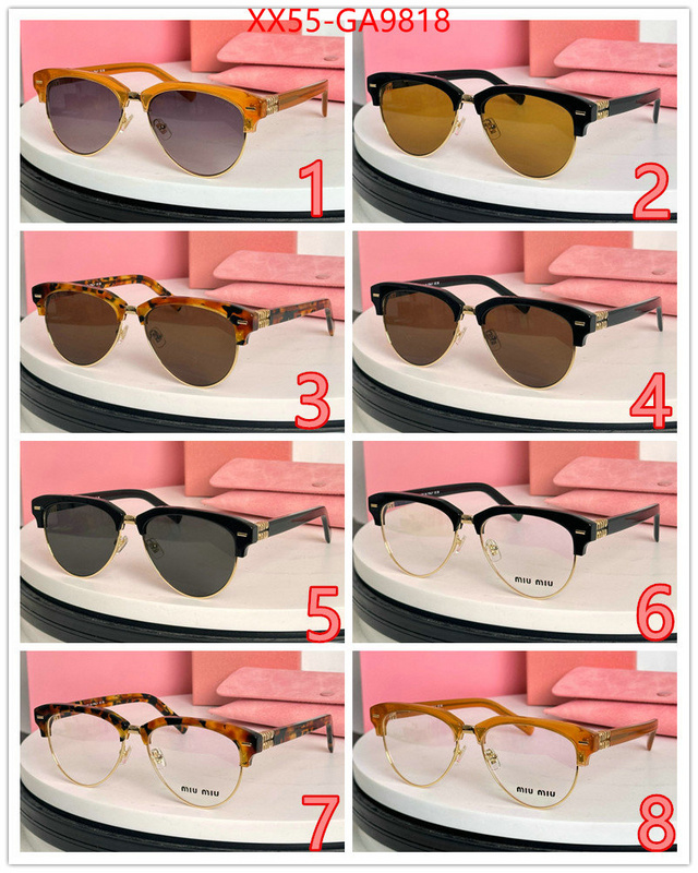 Glasses-Miu Miu at cheap price ID: GA9818 $: 55USD