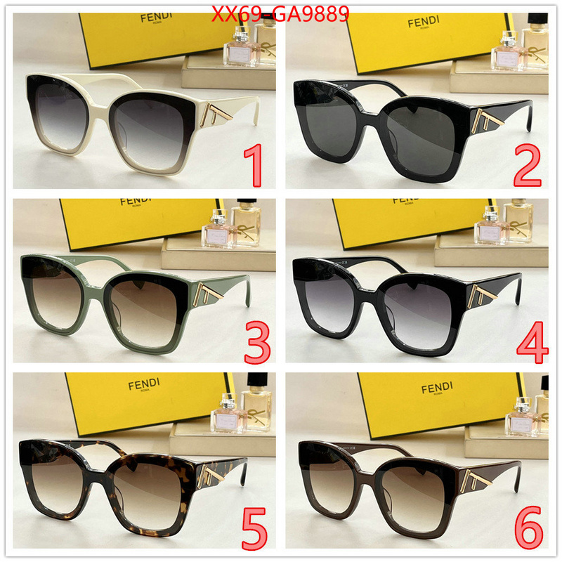 Glasses-Fendi luxury fake ID: GA9889 $: 69USD