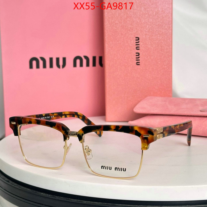 Glasses-Miu Miu buy replica ID: GA9817 $: 55USD