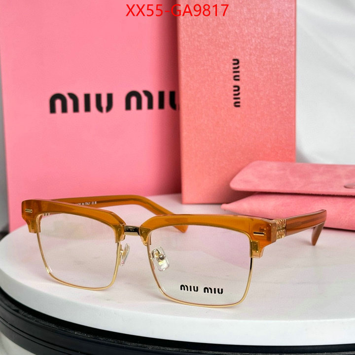 Glasses-Miu Miu buy replica ID: GA9817 $: 55USD