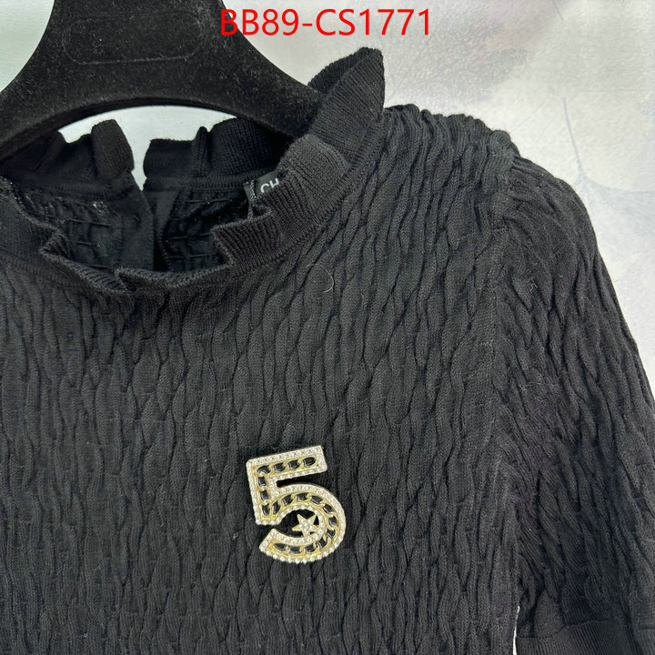 Clothing-Chanel replcia cheap ID: CS1771 $: 89USD