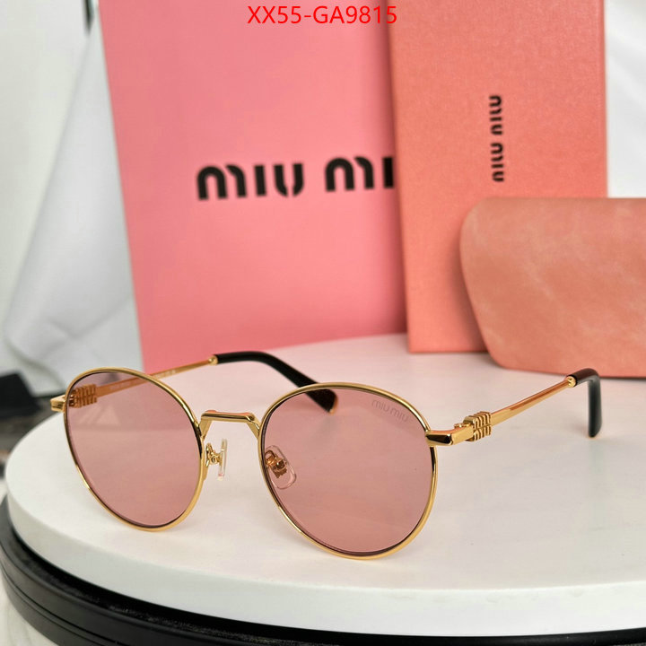 Glasses-Miu Miu only sell high-quality ID: GA9815 $: 55USD