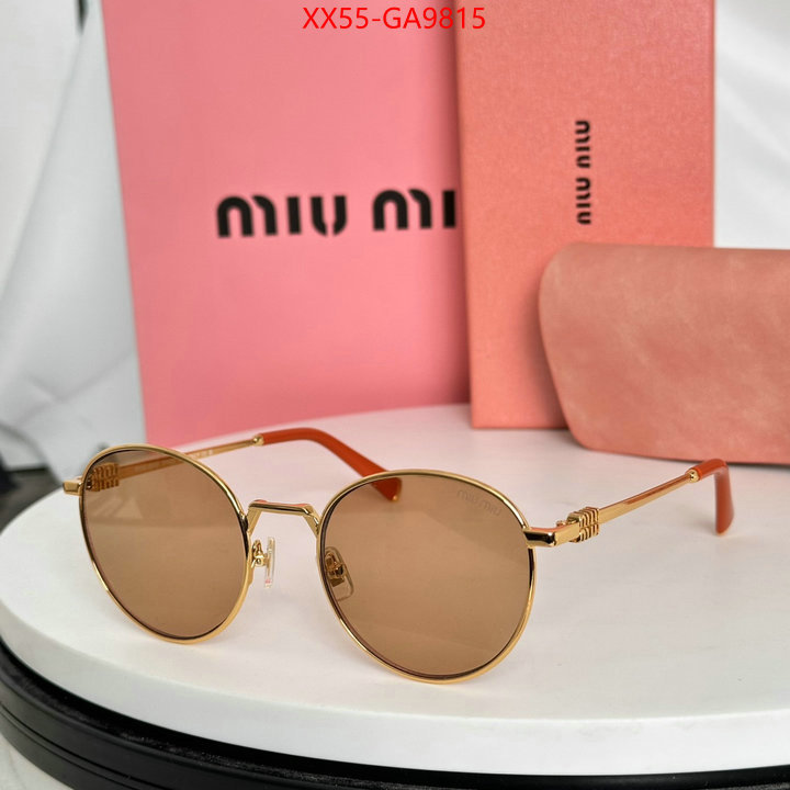 Glasses-Miu Miu only sell high-quality ID: GA9815 $: 55USD