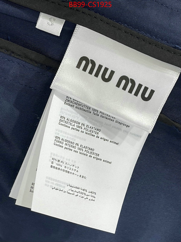 Clothing-MIU MIU is it ok to buy ID: CS1925 $: 99USD