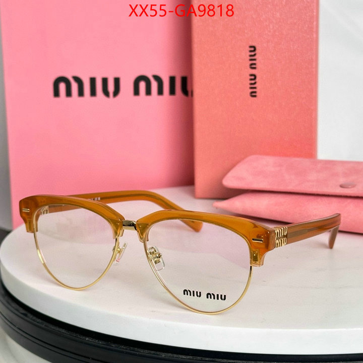 Glasses-Miu Miu at cheap price ID: GA9818 $: 55USD