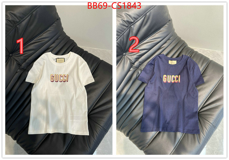 Clothing-Gucci aaaaa quality replica ID: CS1843 $: 69USD