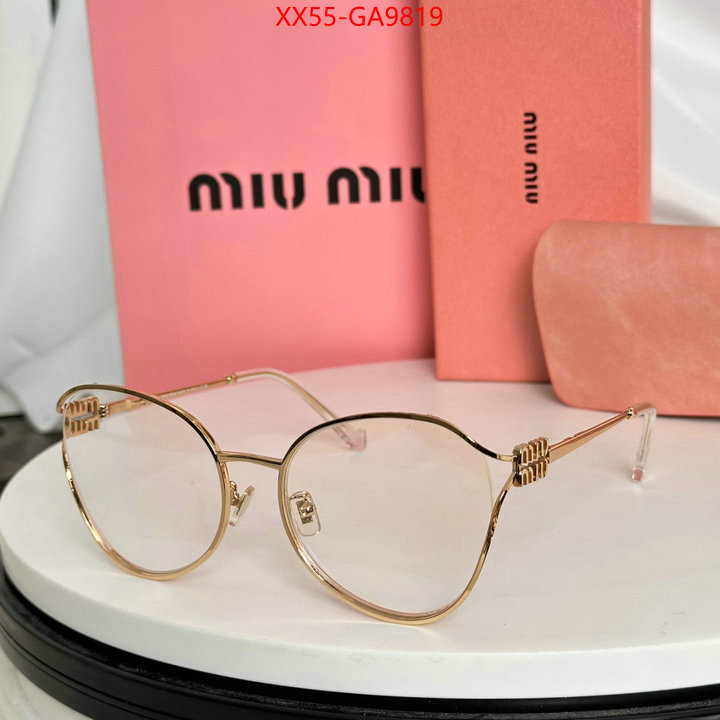 Glasses-Miu Miu luxury cheap ID: GA9819 $: 55USD