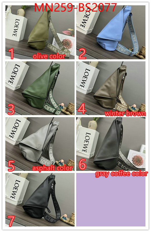 Loewe Bags(TOP)-Crossbody- new designer replica ID: BS2077 $: 259USD,