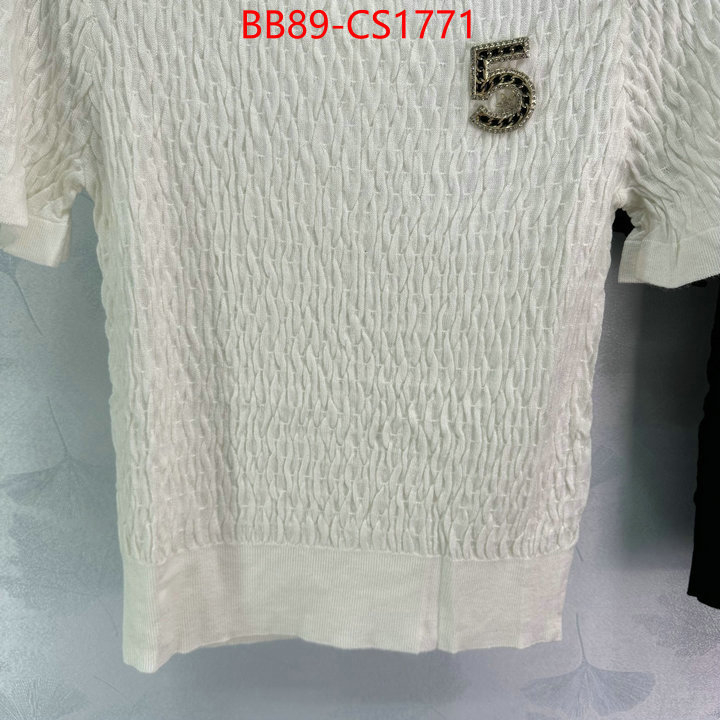 Clothing-Chanel replcia cheap ID: CS1771 $: 89USD