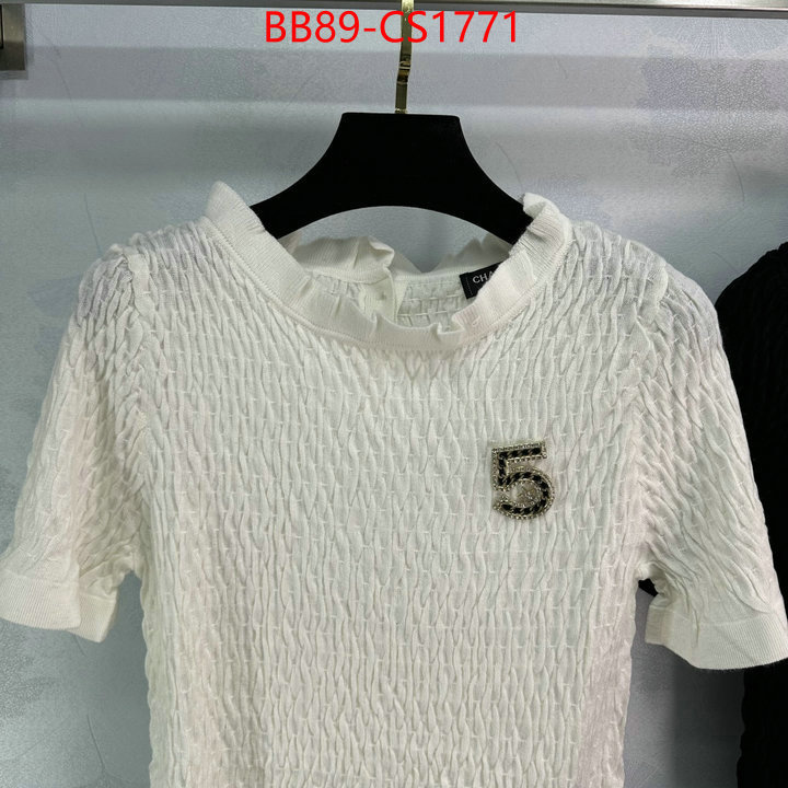 Clothing-Chanel replcia cheap ID: CS1771 $: 89USD