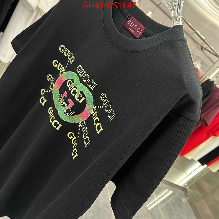 Clothing-Gucci high quality 1:1 replica ID: CS1147 $: 49USD