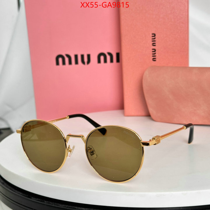 Glasses-Miu Miu only sell high-quality ID: GA9815 $: 55USD