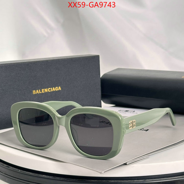 Glasses-Balenciaga highest product quality ID: GA9743 $: 59USD