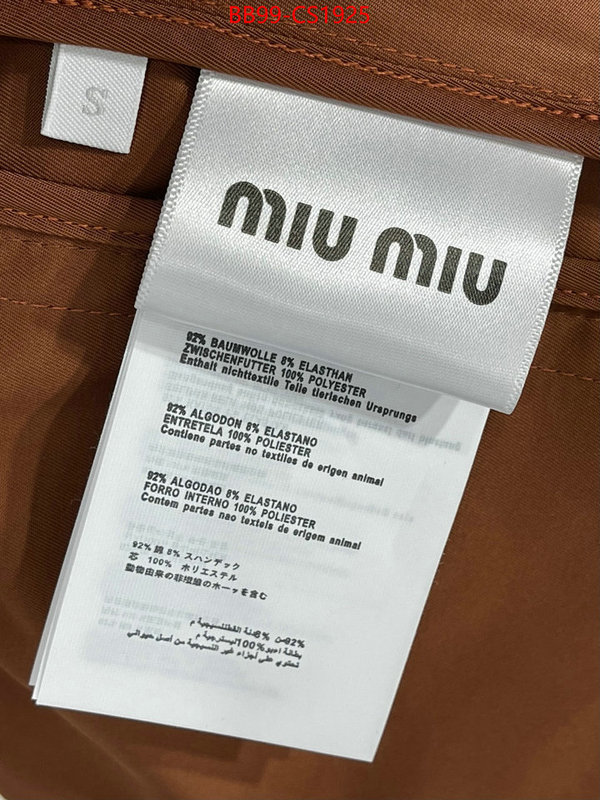 Clothing-MIU MIU is it ok to buy ID: CS1925 $: 99USD