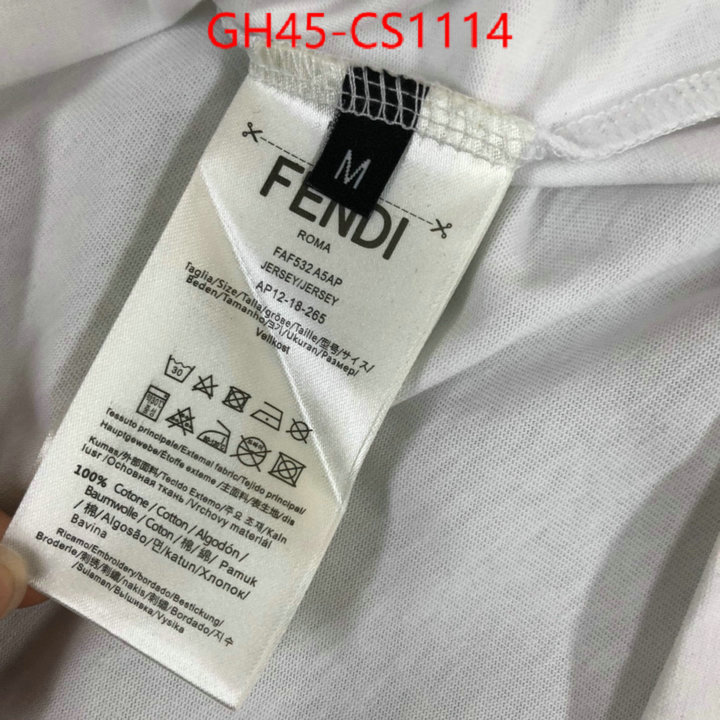 Clothing-Fendi wholesale 2024 replica ID: CS1114 $: 45USD