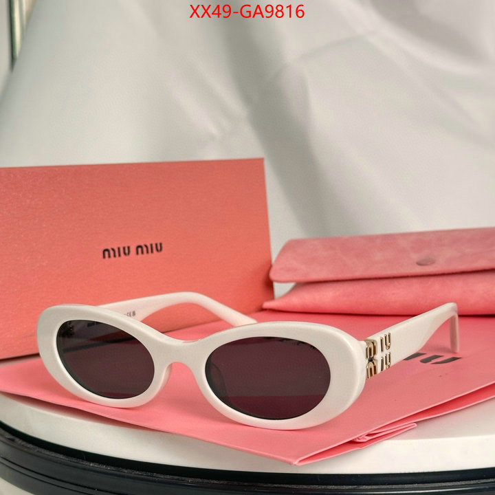 Glasses-Miu Miu where to buy high quality ID: GA9816 $: 49USD