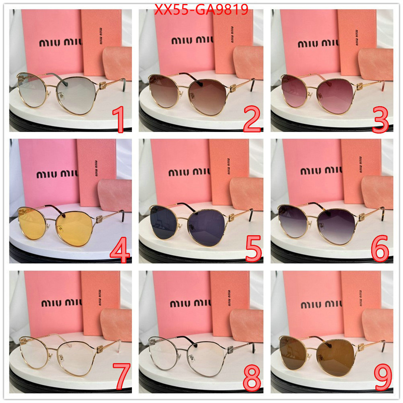 Glasses-Miu Miu luxury cheap ID: GA9819 $: 55USD