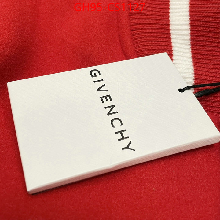 Clothing-Givenchy buy high-quality fake ID: CS1127 $: 95USD